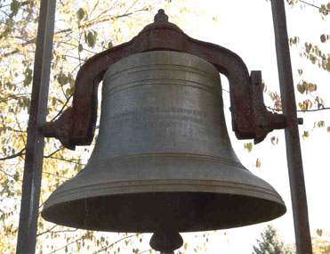 closeup of Salem United Methodist Church bell