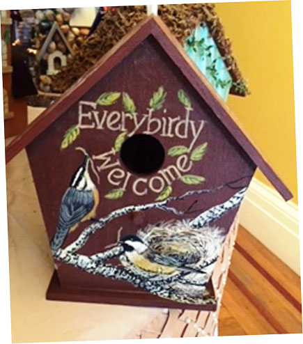 Judy Vincent's birdhouse