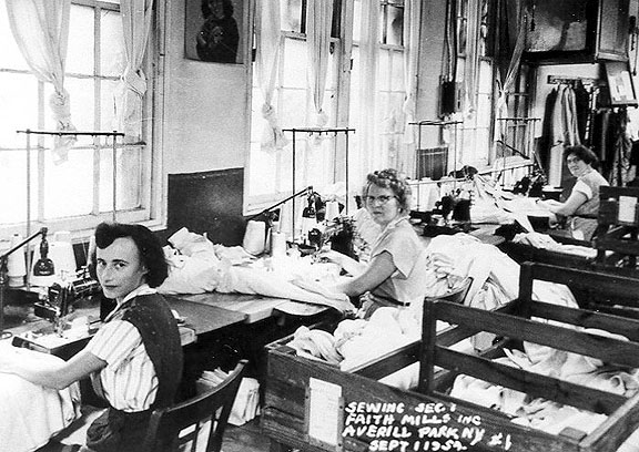 Fiath Mills sewing room, 9/1/1954