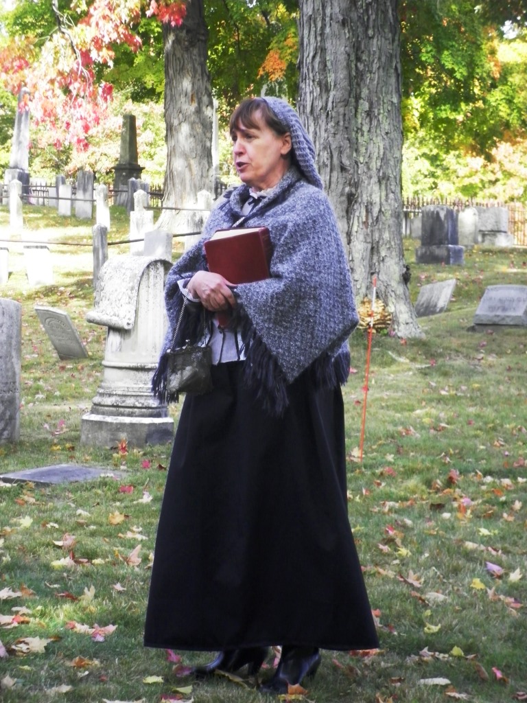 'Jessie' at her grave site (A. Mace photo)