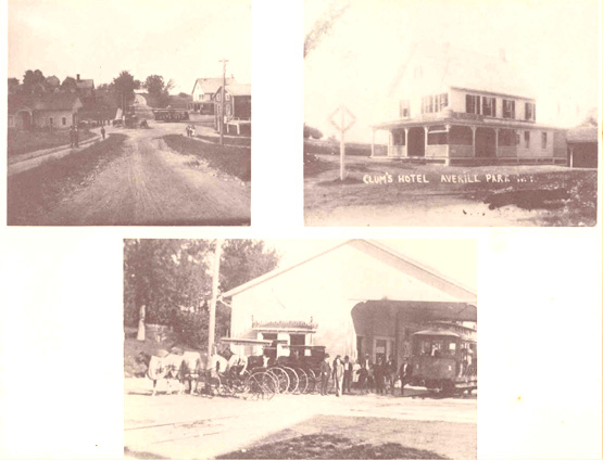 Three early 20th century views of the area of the Troy & New England Railway station. Click for a larger version.
