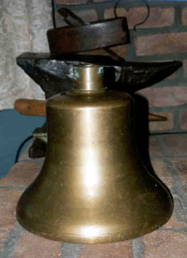Linda Ormsby's railroad bell. Click for a larger version.