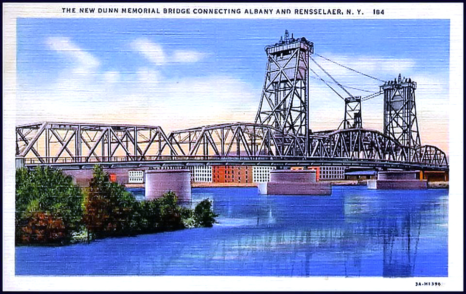 post card of old Dunn Memorial Bridge