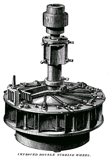 A typical Leffel water turbine.