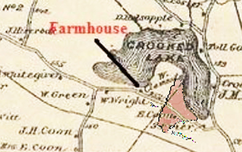 excerpt of 1876 Beers Atlas map